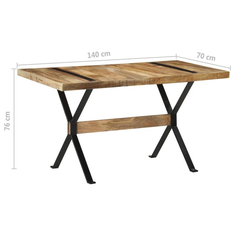 vidaXL Dining Table Wooden Dinner Bistro Table for Dining Room Kitchen Office