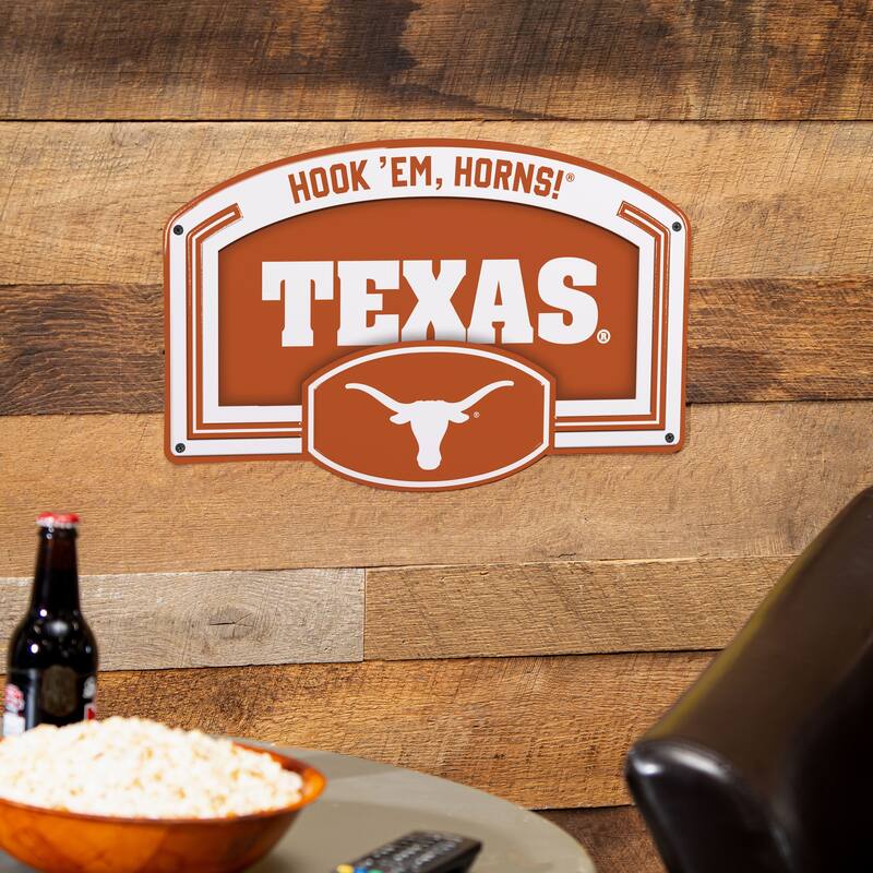 University of Texas Embossed Steel Wall Sign, 11" x 17"