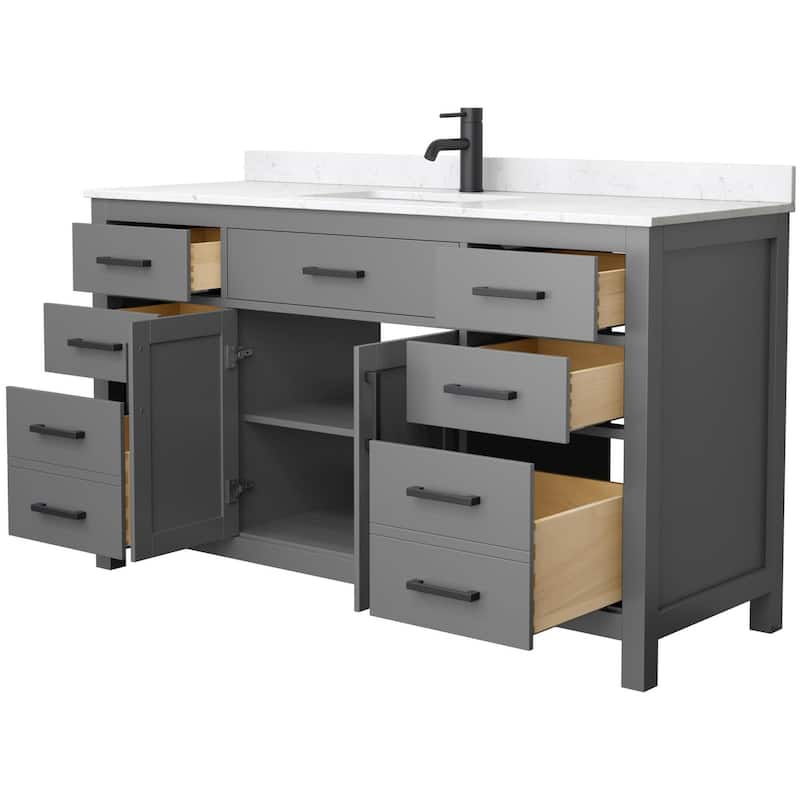 Wyndham Collection WCG242460SCCUNSMXX Beckett 60" Free Standing Single