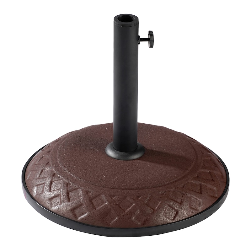 Seville 33-pound Resin Compound Patio Umbrella Base - Chocolate