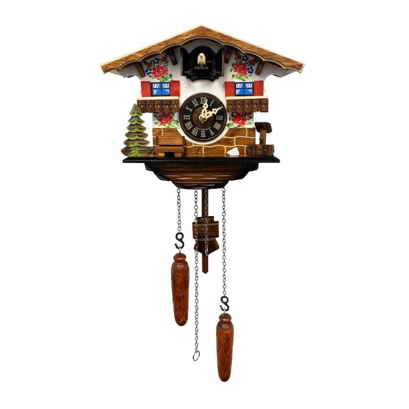 9" Engstler Battery-Operated Full Size Cuckoo Wall Clock