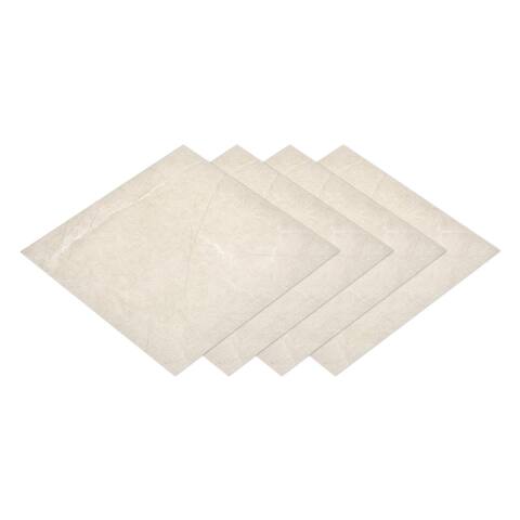 Peel and Stick Floor Tile, 4Pcs Thickened Frosted for Kitchen Bedrooms