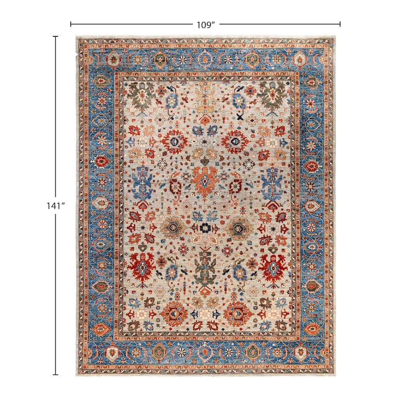 Serapi One-of-a-Kind Hand-Knotted Area Rug - Gray - 9' 1" x 11' 9"