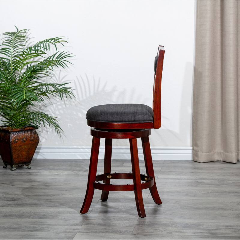 30" Bar Height X-Back Swivel Stool