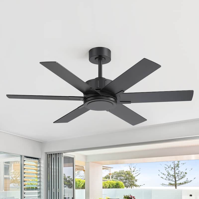 48/56/60 Inch Reversible Blade Ceiling Fan No Light with Remote Control