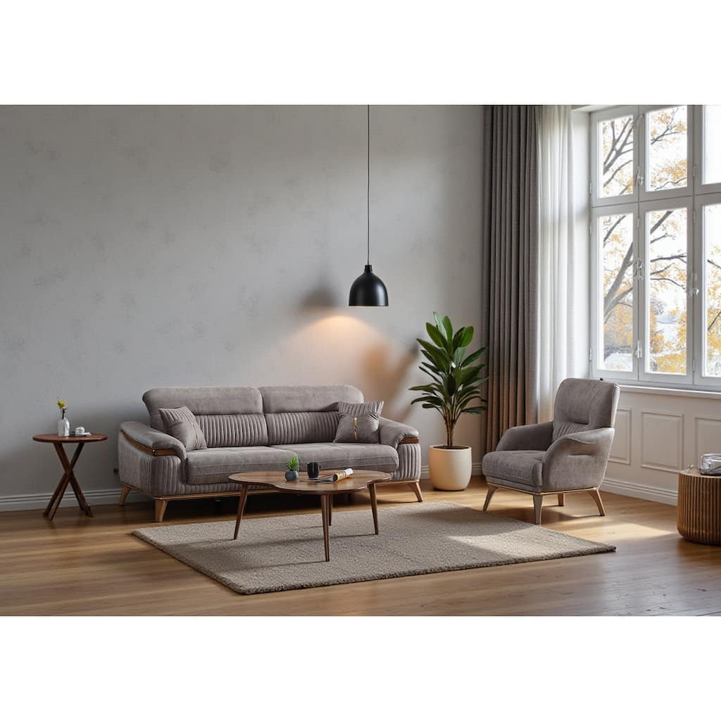 Ravelle 2 Pieces Living Room Sets 1 Sofa 1 Chair