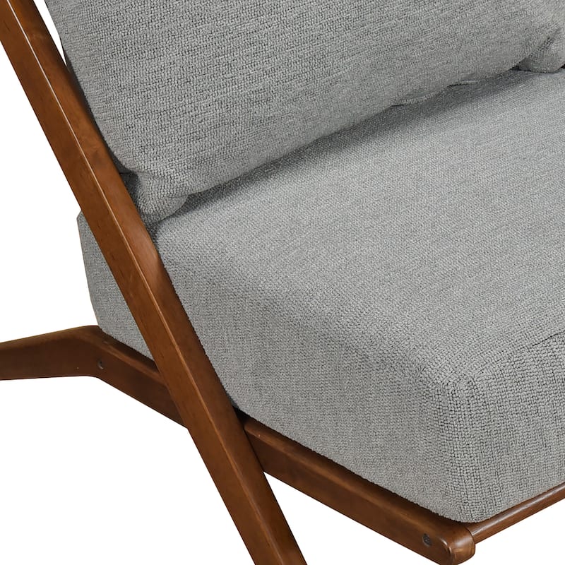 Roussel Chenille Armless Accent Chair