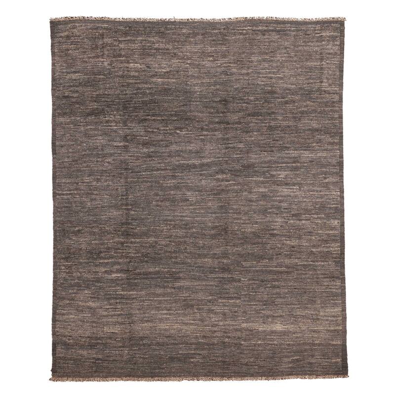 ECARPETGALLERY Hand-knotted Pak Finest Marrakesh Dark Grey, Dark Teal Wool Rug - 8'6 x 10'0