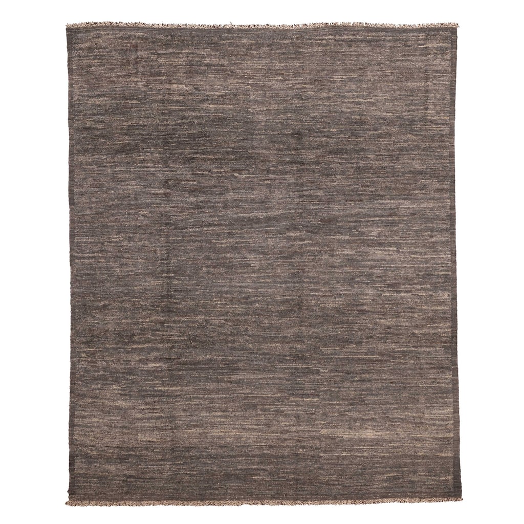 ECARPETGALLERY Hand-knotted Pak Finest Marrakesh Dark Grey, Dark Teal Wool Rug - 8'6 x 10'0