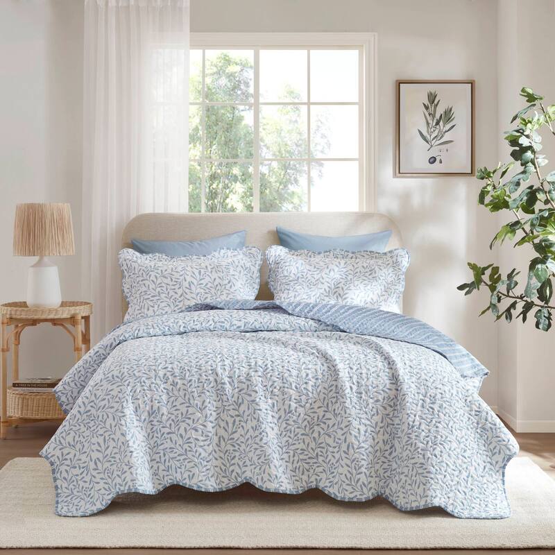 Madison Park Darcy 3 Piece Print Quilt Set