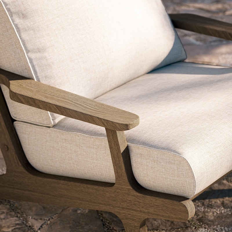 Saratoga Outdoor Patio Teak Wood Armchair