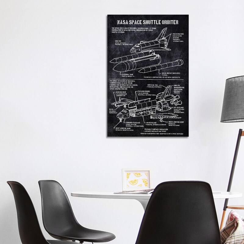 iCanvas "nasa space shuttle orbiter" by Joseph Fernando Canvas Print - 40x26x1.5