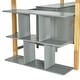 preview thumbnail 33 of 32, Twin Size Loft Bed with Built-in Storage Cabinet, Cubes & Foldable Desk, Solid Wood Loft Bed Frame for Kids Teens Adults