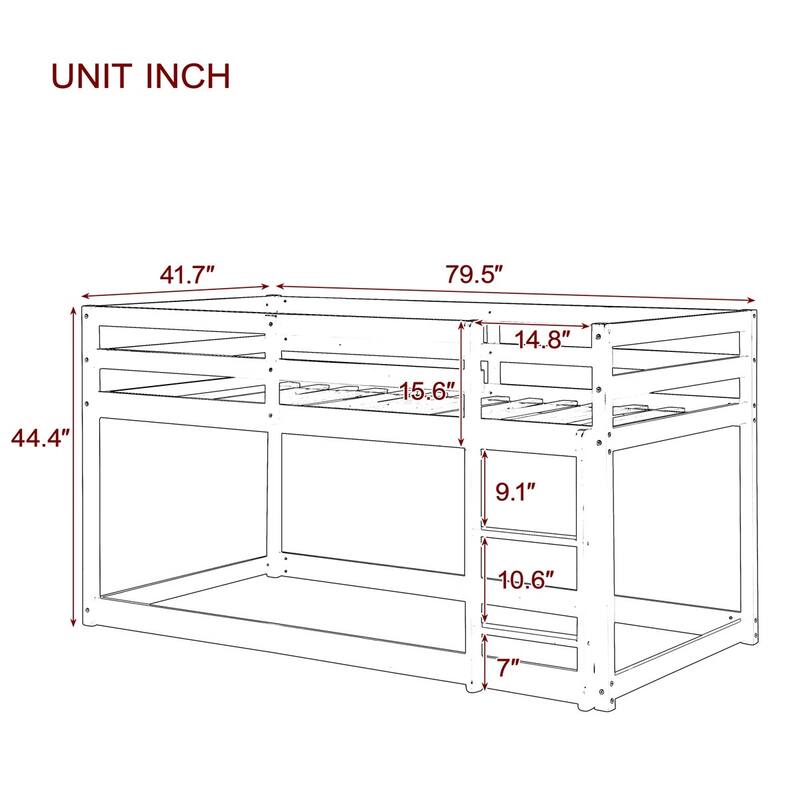 Merax Twin Wood Loft Bed