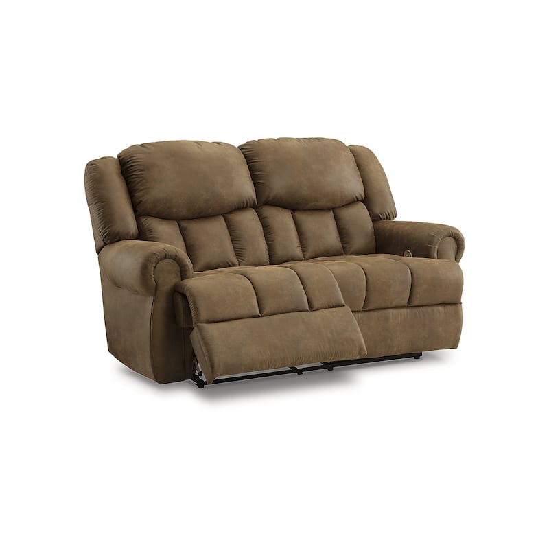 Signature Design by Ashley Boothbay Brown Reclining Power Loveseat - 76"W x 46"D x 46"H