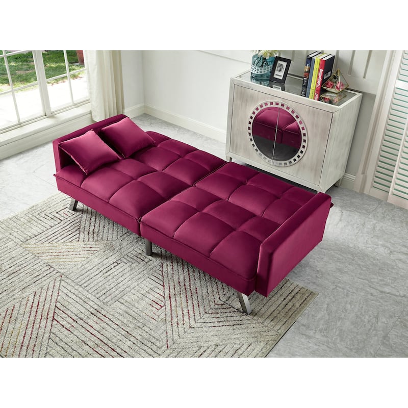 Comfortable Velvet Sleeper Sofa Bed by Legend Furniture