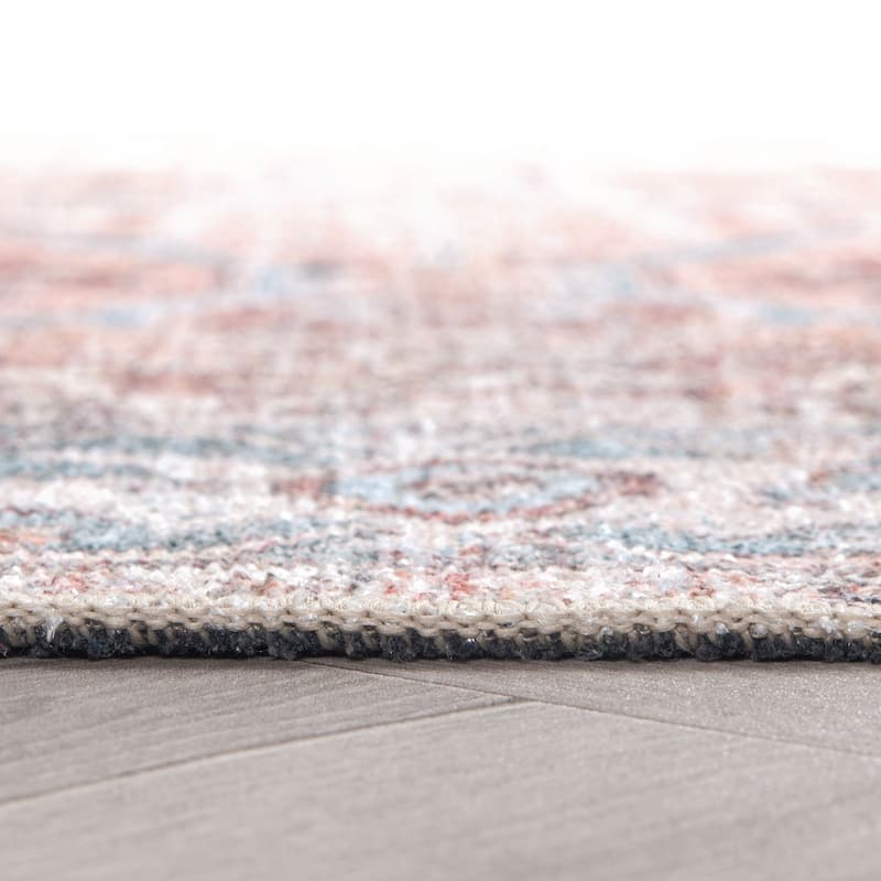 World Rug Gallery Vintage Distressed Machine Washable Area Rug
