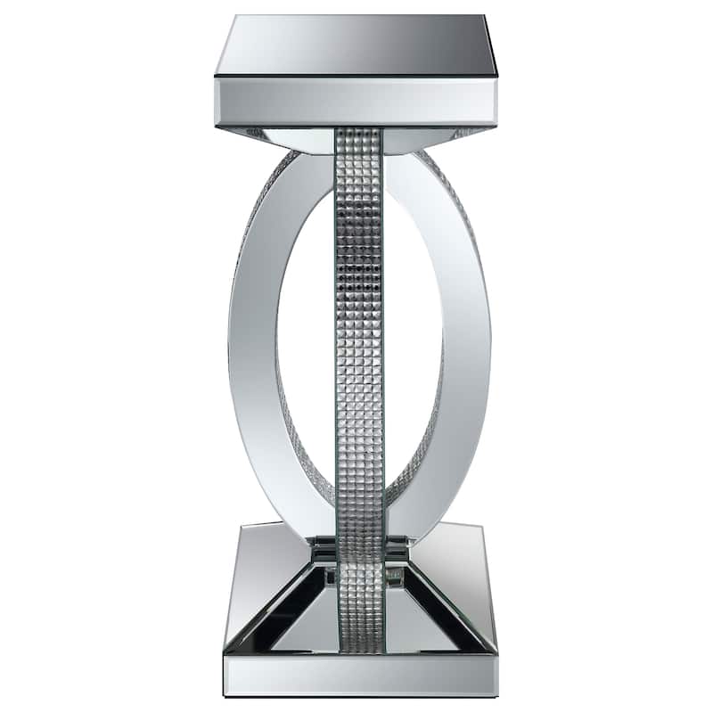Amalia Mirrored Coffee And End Table Set Silver