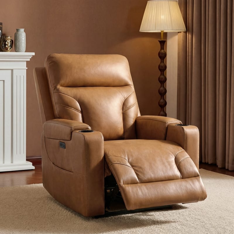 Spruce & Spring Power Recliner Chair with Wall Hugger Design