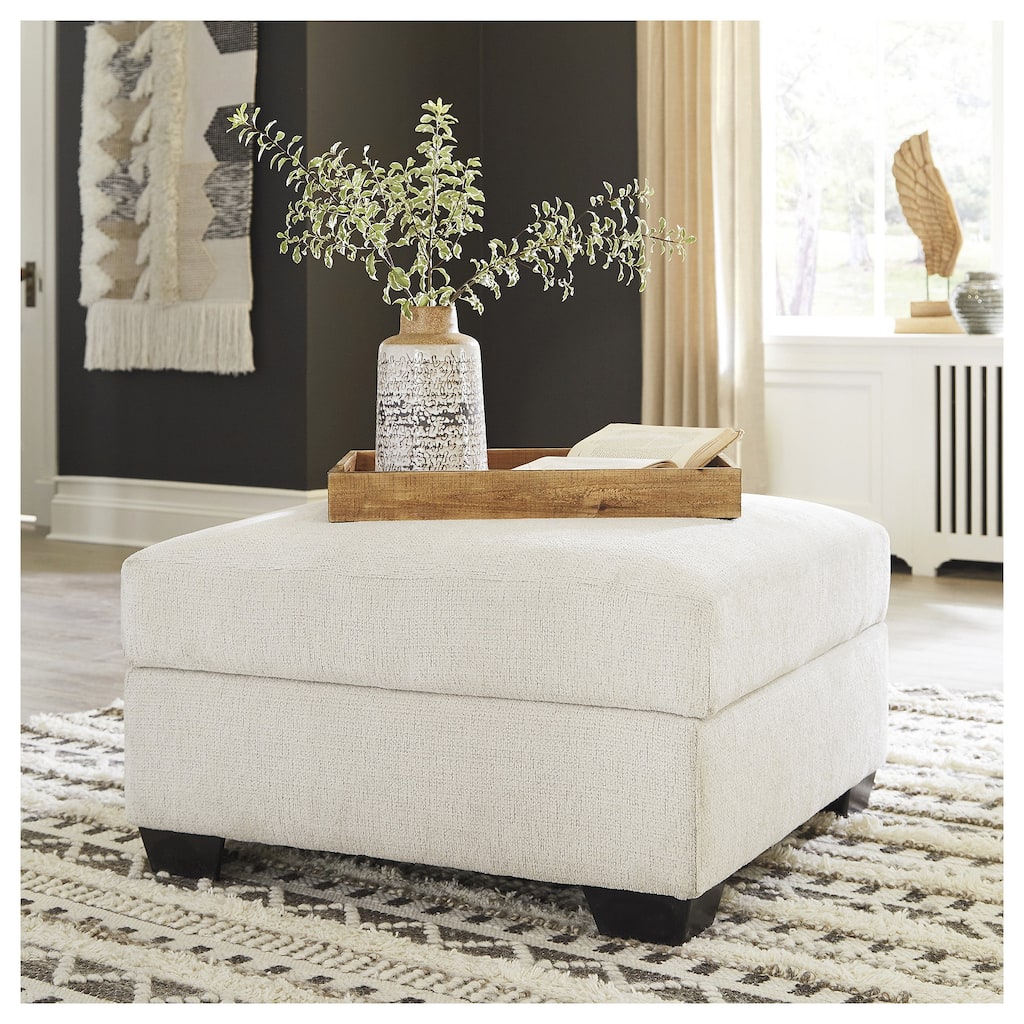 Ashley Furniture Cambri White Storage Ottoman