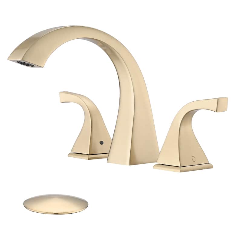 Vanityfair Double Handles Widespread Bathroom Faucet with Drain Assembly - Chrome
