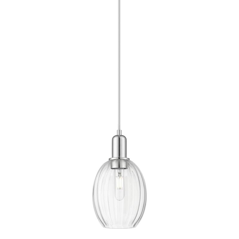 Innovations Lighting 716-1P-12-6 Preston Pendant Preston 6" Wide Mini - Polished Chrome / Clear