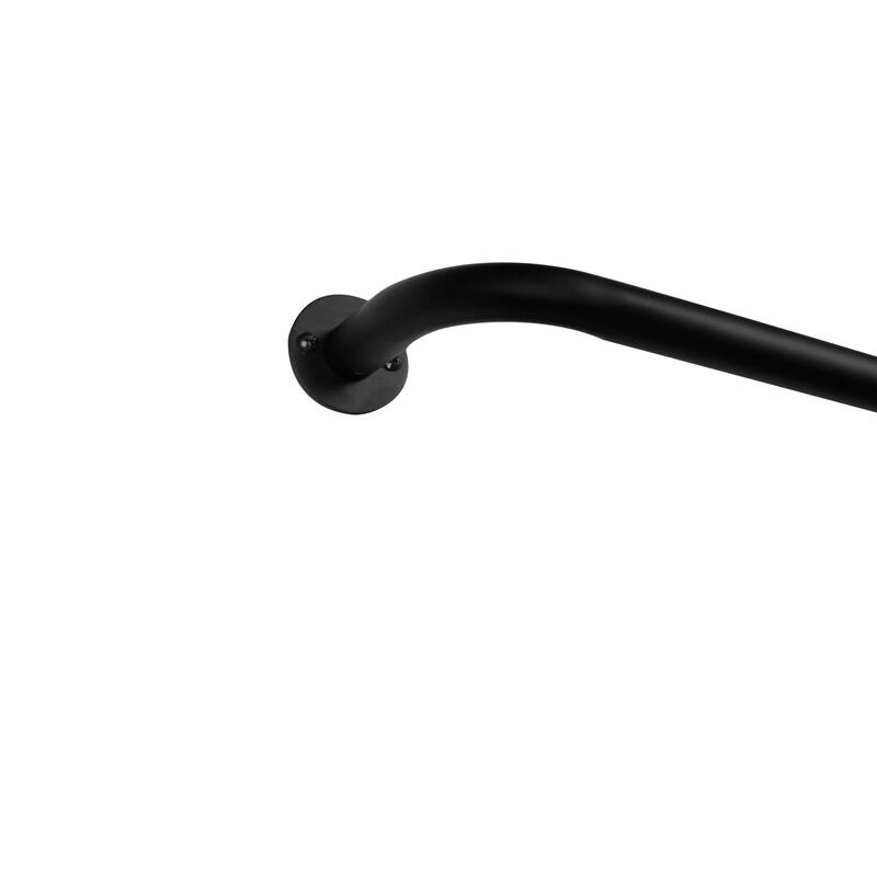 ATI Home Holden Wrap Around 1" Curtain Rod - 52-72 - Matte Black