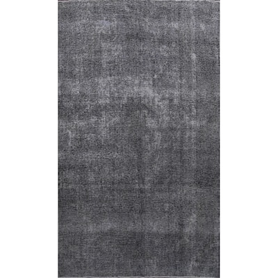 Over-Dye Mashad Persian Area Rug Wool Handmade Living Room Carpet - 7'4" x 10'8"