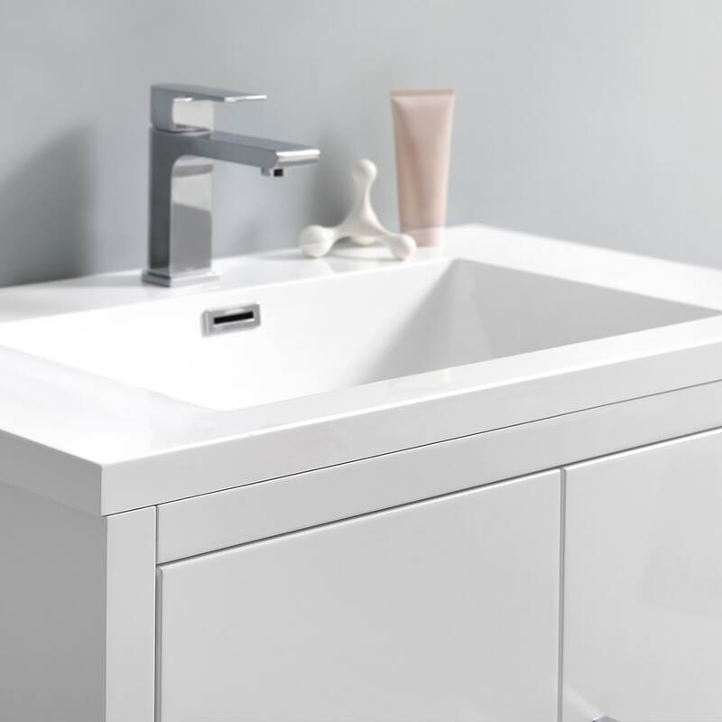 Fresca Senza 30" Free Standing Single Basin Vanity Set with MDF