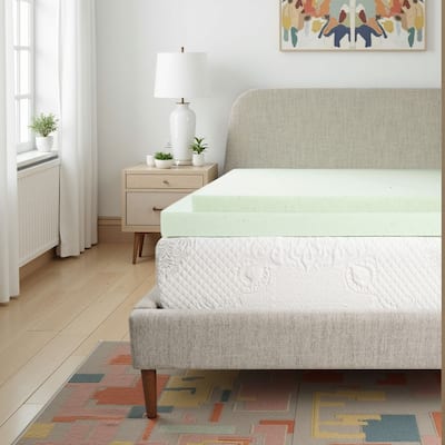 Bridgevine Home 2 inch Cool Gel Memory Foam Mattress Topper