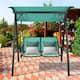 Gymax 2-Person Outdoor Patio Porch Swing Chair w/ Adjustable Canopy