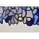 preview thumbnail 9 of 9, Rikkie 2-Light Wisteria Design Stained Glass Shade Tiffany-Style Pendant Lamp