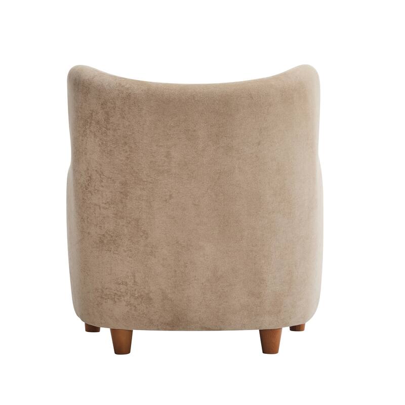 Bacho Fabric Wingback Accent Chair by Christopher Knight Home