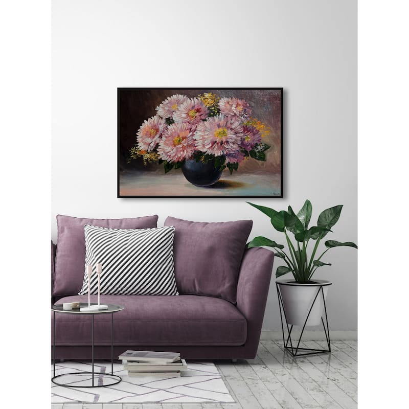 They Still Bloom Floater Framed Print on Canvas