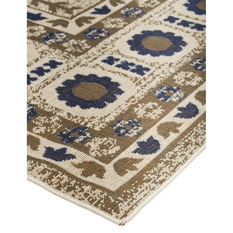 Hurst Medallion Vintage Style Transitional Kilim Area Rug