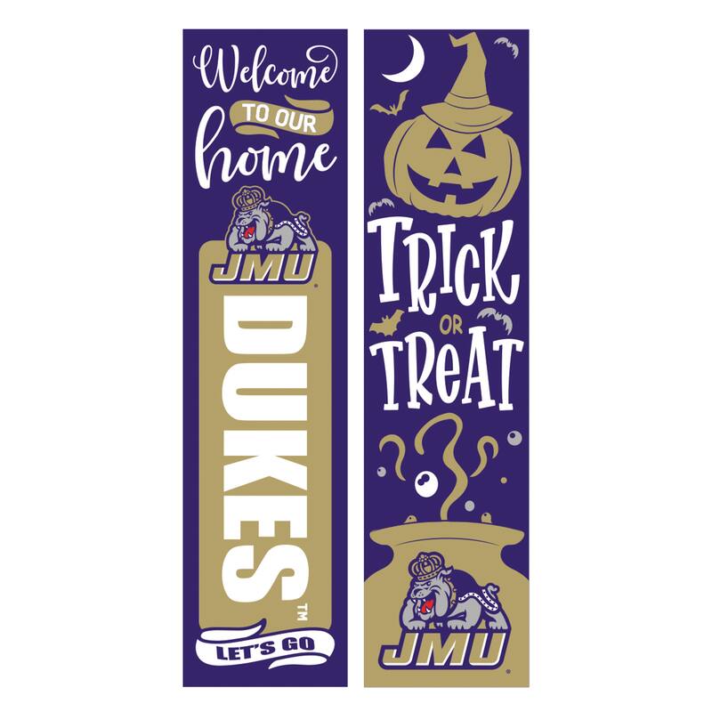 47" Double Sided Seasonal Porch Leaner, James Madison University - 47" x 11.25"