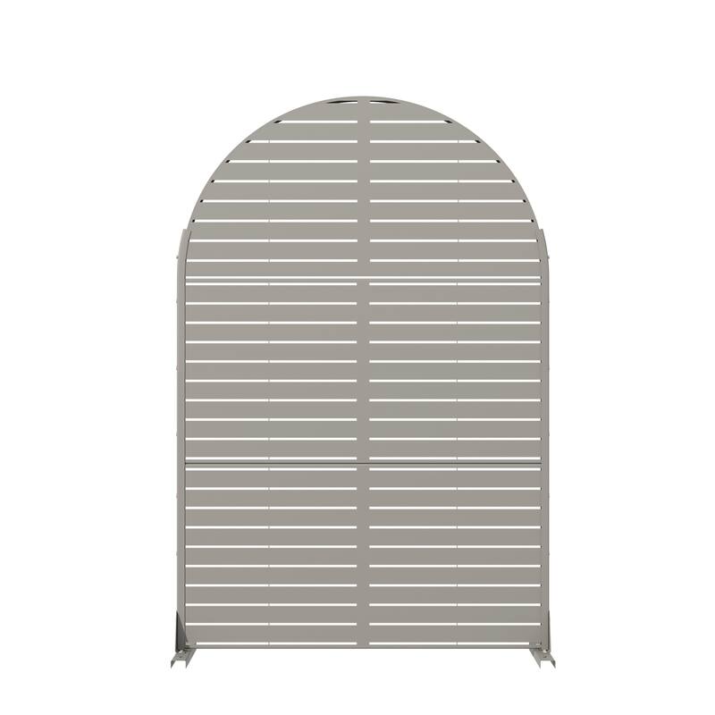 Dovelina 6ft.Outdoor Freestanding Metal Privacy Screen Decorative Garden Fence - 72"x47"