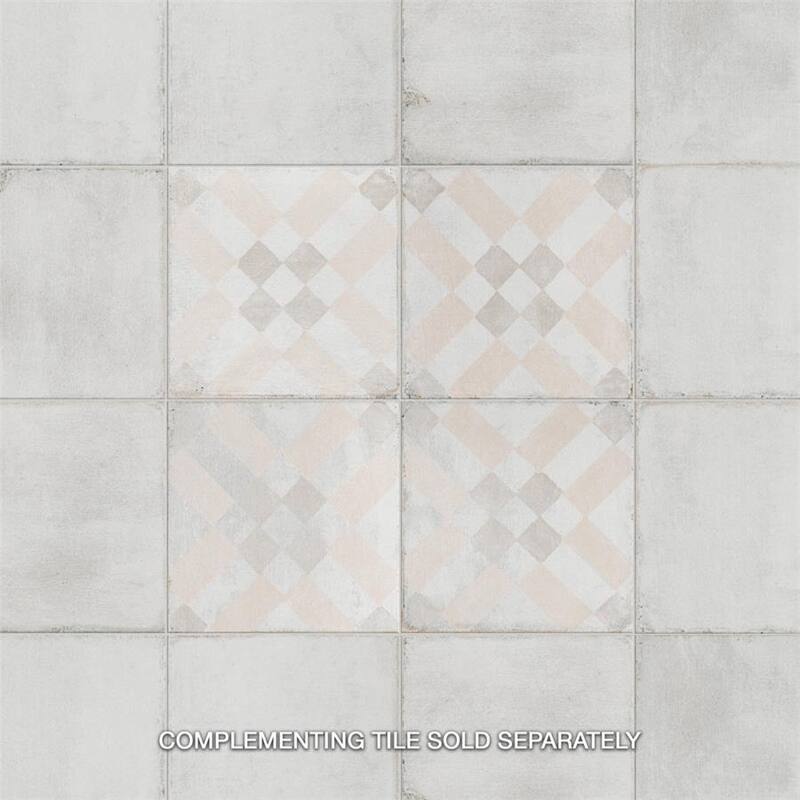 Merola Tile Barcelona White 5-3/4" x 5-3/4" Porcelain Floor and Wall Tile