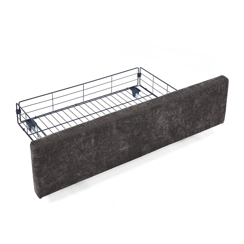 Comfortable Queen-Size Upholstered Bed with Practical Drawers