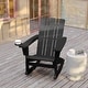 preview thumbnail 4 of 42, Commercial All-Weather Rocking Adirondack Chair with Swiveling Cupholder