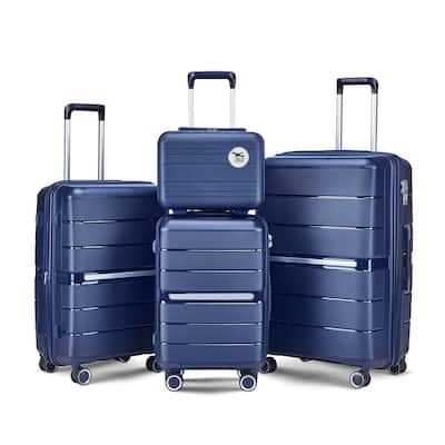 Luggage Sets 4 Piece(14/20/24/28) PP Lightweight & Durable Expandable Suitcase Set