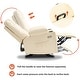preview thumbnail 15 of 23, MCombo Manual Glider Rocker Recliner Chair with USB Ports, Faux Leather 8002