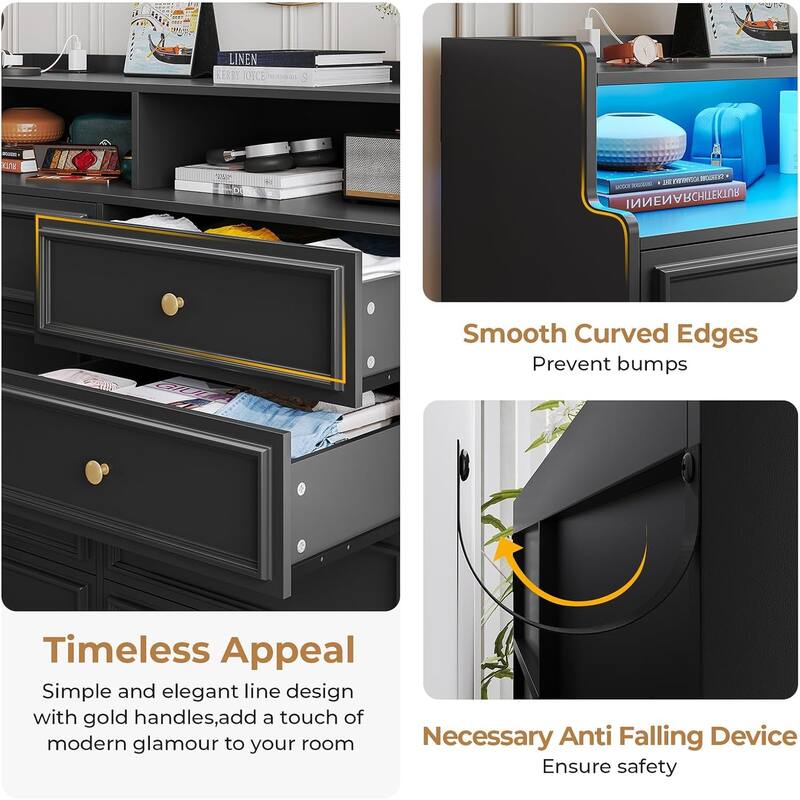 Dresser for Bedroom Dressers & Chests of Drawers Storage Organizer