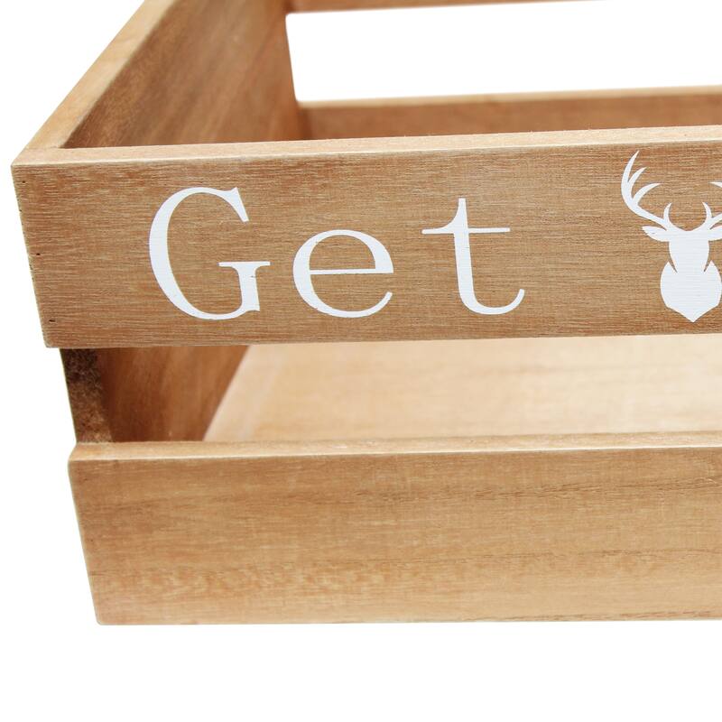 Elegant Designs Three Piece Decorative Wood Bathroom Set