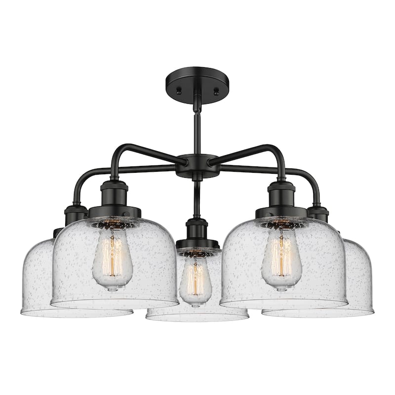 Innovations Lighting Bell - 5 Light 26" Stem Hung Chandelier