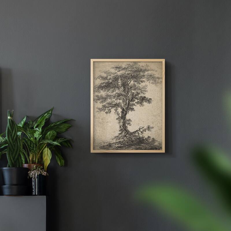 Vintage Sketch CII -Framed Print