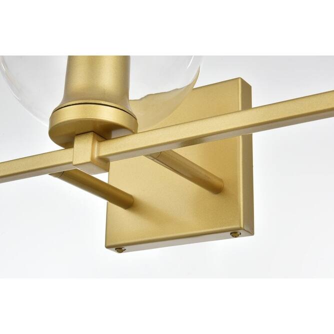 Elegant Lighting LD7311W24 Juelz 3 Light 7" Tall Bathroom Sconce