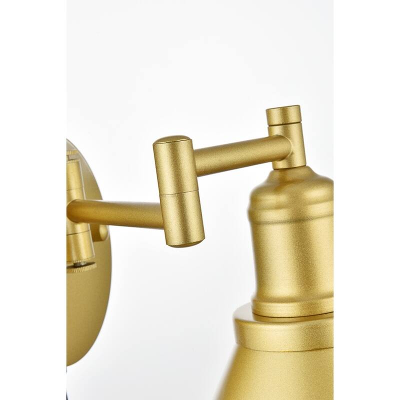 Jude 1 Light Black Swing Arm Wall Sconce