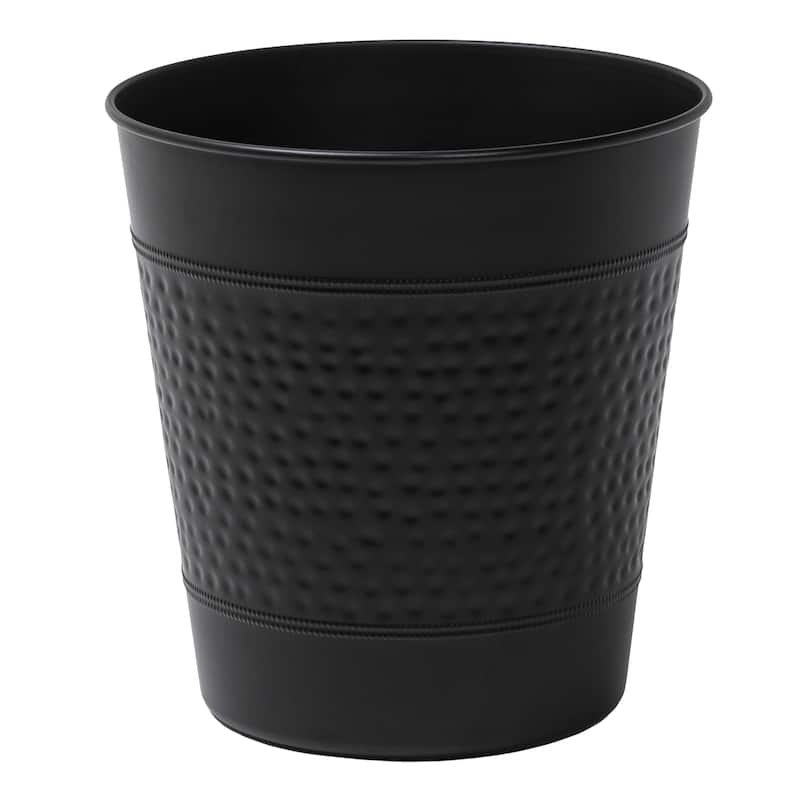happimess Riley Hammered Steel Accent 2-Gallon Wastebasket