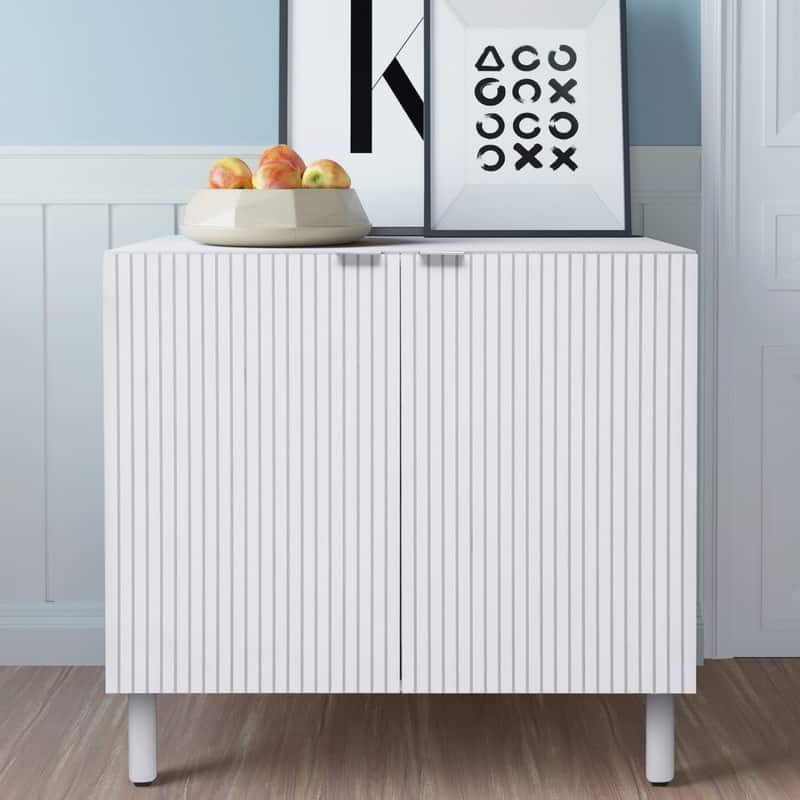 Merk White Cabinet 2 Door - MDF